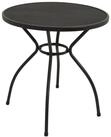 DEGAMO Gartentisch CLASSIC, 70cm rund, Stahl + Streckmetall anthrazit