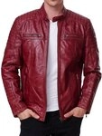 Tazzio Lederjacke 19709 Herren Echtleder Leder Jacke im Biker-Look
