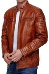 Tazzio Lederjacke 19709 Herren Echtleder Leder Jacke im Biker-Look