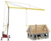 Faller Modellbausatz Faller 130658 Hausbau mit Kran HO