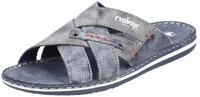Rieker Pantolette, Sommerschuh, Schlappen, Poolslides mit &Uuml;berkreuz-Bandagen