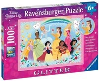 Ravensburger Puzzle XXL Glitter Stark, sch&ouml;n und unglaublich mutig 13326, 100