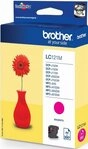Brother Tintenpatrone LC-121M Magenta (ca. 300 Seiten) Tintenpatrone