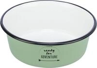 TRIXIE Napf Napf, Emaille/Edelstahl - gr&uuml;n - 0,9 l/&oslash; 17 cm