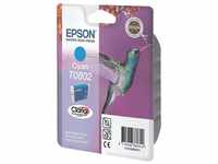 Epson T080240 Tintenpatrone (Original Druckerpatrone, cyan)