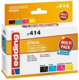 edding Edding Multipack edd No. 414 f&uuml;r Epson T1285 Tintenpatrone (kompatibel,