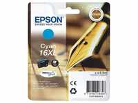 Epson T163240 Tintenpatrone (Original Druckerpatrone, cyan)