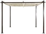Jet-Line Pavillon Pavillon Gartenpavillon 3x3m braun Kairo Light UV-