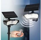 EASYmaxx LED Solarleuchte LED-Solarstrahler Bewegungsmelder schwarz