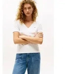 Tommy Hilfiger T-Shirt CODY V-NECK SHORT SLEEVE mit V-Ausschnitt, Baumwolle,...