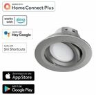 Hama LED Einbaustrahler WiFi LED Einbaustrahler 5W / 32W Nickel, LED, Wei&szlig;,...