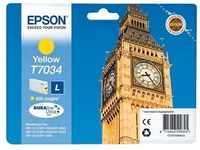 Epson T7034 Tintenpatrone (Original Druckerpatrone, gelb)