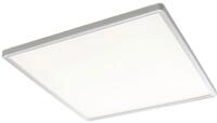 casa NOVA LED Deckenleuchte PLAIN, 1-flammig, 42 x 42 cm, Silbergrau, Wei&szlig;, LED fest