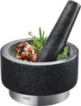 GEFU M&ouml;rser X-PLOSION&reg;, (1-tlg), Granit, Edelstahl, &Oslash; 14 cm