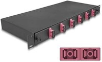 Delock DELOCK 19" LWL Splei&szlig;box 6x SC DX OM4 1HE splei&szlig;fer. Kompl.
