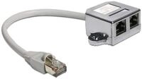 Delock DeLOCK 65177 Kabeladapter RJ-45 2 x RJ-45 Grau Netzwerk-Adapter