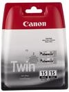 Canon Canon BCI-15BK Druckerpatronen 2er-Pack schwarz Tintenpatrone
