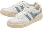 Gola Falcon Leder weiss/eisblau/gelb Damen Sneaker