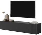 Selsey TV-Schrank VELDIO Kompaktes H&auml;ngeboard geriffelt, Push-to-Open, 140x30 cm,