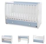 Lorelli Komplettbett Babybett Dream NEW 70 x 140 cm, umbaubar Kinderbett Schaukelbett