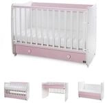 Lorelli Komplettbett Babybett Dream NEW 70 x 140 cm, umbaubar Kinderbett Schaukelbett