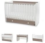 Lorelli Komplettbett Babybett Dream NEW 70 x 140 cm, umbaubar Kinderbett Schaukelbett