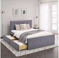 Homestyle4u Polsterbett 90x200 120x200 140x200 Doppelbett Bettgestell Stauraum mit