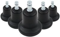 hjh OFFICE Stuhlrolle Stuhlgleiter 5 X Stand Nr. 11 Metall, Kunststoff, (5er Pack),