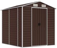 vidaXL Gartenhaus Gartenhaus Braun 191 x 215 x 198 cm Verzinkter Stahl