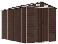 vidaXL Gartenhaus Gartenhaus Braun 191 x 300 x 198 cm Verzinkter Stahl