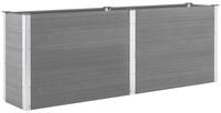vidaXL Hochbeet Garten-Hochbeet 250 x 50 x 91 cm WPC Grau (1 St)