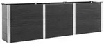 vidaXL Hochbeet Garten-Hochbeet 300x100x91 cm WPC Grau (1 St) grau