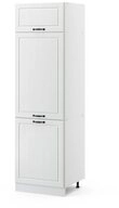 Vicco K&uuml;hlumbauschrank R-Line, Wei&szlig; Landhaus/Wei&szlig;, 60 cm (1-St)
