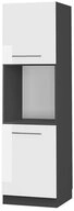 Vicco Herdumbauschrank Fame-Line, Wei&szlig; Hochglanz/Anthrazit, 60 cm offen (1-St)
