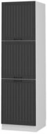 Vicco Herdumbauschrank Fame-Line, Anthrazit/Wei&szlig;, 60 cm (1-St)