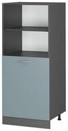 Vicco Herdumbauschrank R-Line, Blau-Grau/Anthrazit, 60 cm (1-St)