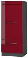 Vicco Mikrowellenumbauschrank Fame-Line, Bordeaux Hochglanz/Anthrazit, 60 cm...
