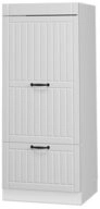 Vicco Mikrowellenumbauschrank Fame-Line, Wei&szlig; Landhaus/Wei&szlig;, 60 cm (1-St)