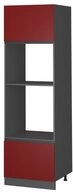 Vicco Mikrowellenumbauschrank R-Line, Rot/Anthrazit, 60 cm J-Shape (1-St)