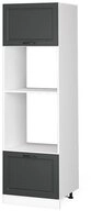 Vicco Mikrowellenumbauschrank R-Line, Anthrazit Landhaus/Wei&szlig;, 60 cm (1-St)