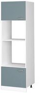 Vicco Mikrowellenumbauschrank R-Line, Blau-Grau/Wei&szlig;, 60 cm (1-St)