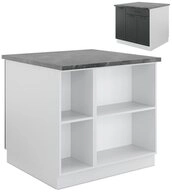 Vicco Unterschrank Fame-Line, Anthrazit Landhaus/Wei&szlig;, 90cm, ohne Arbeitsplatte