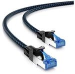 deleyCON deleyCON 1,5m CAT8.1 Nylon Netzwerkkabel S/FTP PIMF 2000MHz 40Gbit LAN-Kabel