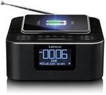 Lenco CR-650BK Digitalradio (DAB) (DAB,FM, 10 W, Wireless-Charging, Bluetooth...