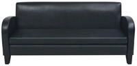 vidaXL Sofa, 3-Sitzer-Sofa Kunstleder Schwarz