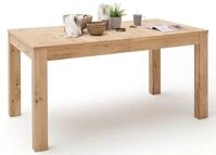 Furnhaus Esstisch Esstisch Santori, ausziehbar, 160(260)x90, Eiche Bianco...
