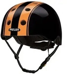 Melon Fahrradhelm Double Orange Black, super leicht, Magnetverschluss,