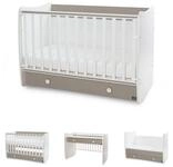 Lorelli Komplettbett Babybett Dream NEW 70 x 140 cm, umbaubar Kinderbett Schaukelbett