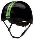 Melon Fahrradhelm Straight Green Black, super leicht, Magnetverschluss,