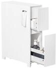 SoBuy Badregal BZR111, Badezimmerschrank schmal, Toilettenpapier-Aufbewahrung,